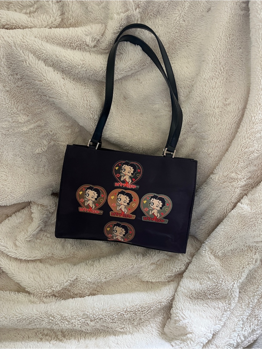 Black Betty Boop Graphic Tote Bag